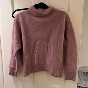 Tahari Mauve Cashmere Turtleneck Sweater